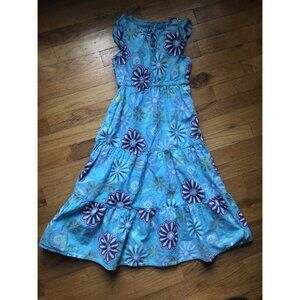 Fresh Produce Size 6X/7 Bright Blue Floral